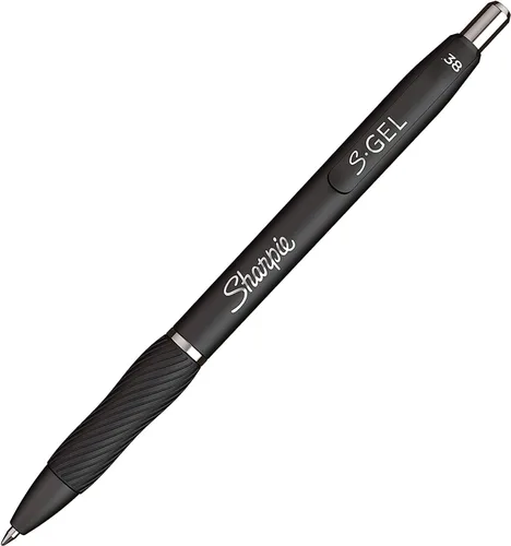 Miniatura 7 de SHARPIE S-Gel, bolígrafos de gel, barril de metal elegante, plomizo, punta media (0.028 in), tinta negra, 4 unidades y S-Gel, bolígrafos de gel