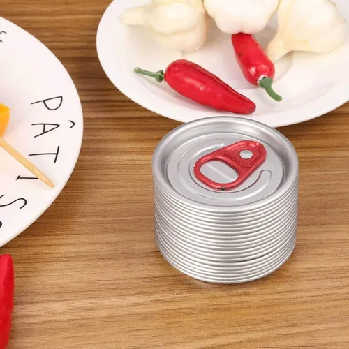 Miniatura 6 de Aislor Fundas para tapas de latas, cubierta protectora de anillo para latas de soda, cubierta protectora para latas de bebidas, color rojo, 20
