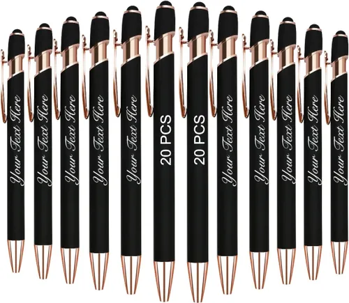 Miniatura 15 de 10 bolígrafos personalizados con nombre y texto para mujeres y hombres, bolígrafos personalizados con grabado gratis, regalos para negocios