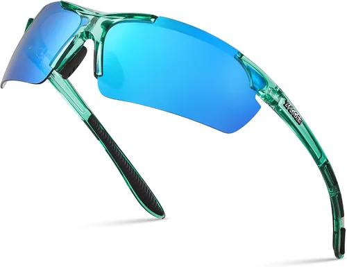 Miniatura 26 de Lentes de sol polarizados deportivos para hombres y mujeres, con diseño envolvente, UV400, para correr, béisbol, sóftbol, ciclismo, conducción