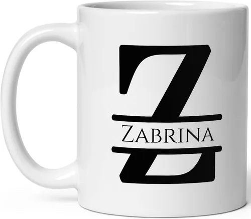 Miniatura 12 de Taza de café personalizada con monograma, letra inicial A personalizada para mujeres, hombres, niñas, niños, papás, mamás amigos, taza de café