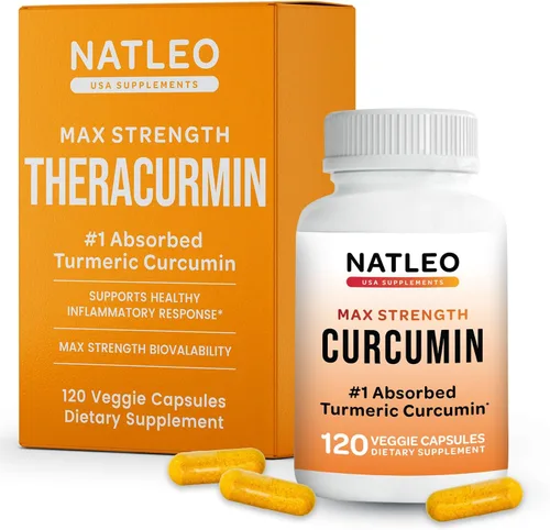 Suplemento de Cúrcuma Curcumina Theracurmin, 120 unidades, cúrcuma y curcumina de alta absorción, suplemento articular para hombres y mujeres, 42.6X