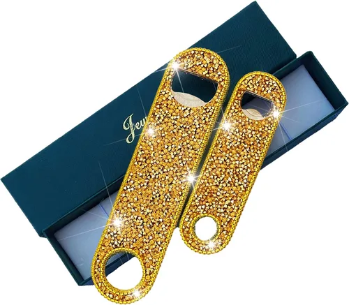 Miniatura 17 de Abrebotellas de cerveza, abridor de botellas de diamantes brillantes para cerveza, lata, soda, abrebotellas personalizado para bares, fiestas