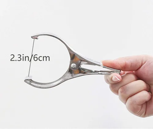 Miniatura 4 de Pinzas grandes de metal resistente, 6 paquetes de pinzas de acero inoxidable, clips de toalla para silla de playa grandes, abrazadera para edredón