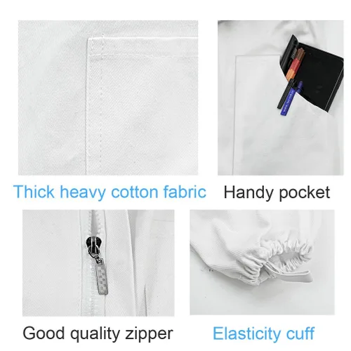 Miniatura 5 de Luwint Trajes de apicultura ventilados de cuerpo completo para niños, traje de apicultor de abeja a prueba de picaduras con guantes protectores