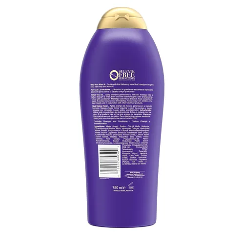 Miniatura 9 de OGX Biotin & Collagen Champú Voluminizador Extra Fuerte para Cabello Más Grueso y Abundante, 25.4 fl oz