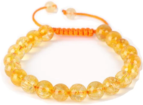Miniatura 103 de AD Beads Pulseras de piedras preciosas unisex de 0.315 pulgadas (0.315 in), macramé curativo ajustable de 7 a 9 pulgadas Usa esta pulsera