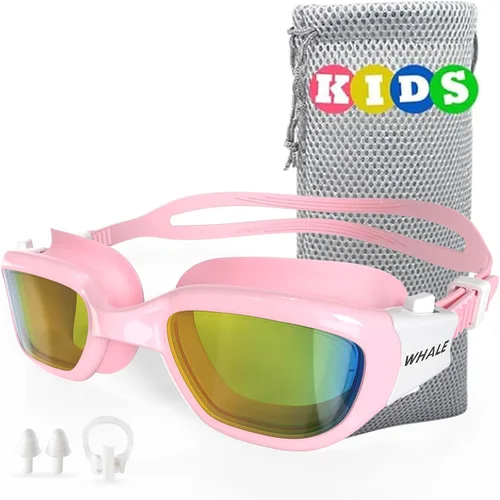 Miniatura 8 de Whale Gafas de natación para niños, cómodas gafas de natación polarizadas UV400 antivaho adecuadas para edades de 6 a 14 años