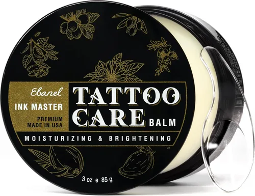 Ebanel Bálsamo para tatuajes de 3 onzas, crema de cuidado posterior de tatuajes de alta calidad, abrillantador de tinta que mejora el color de la