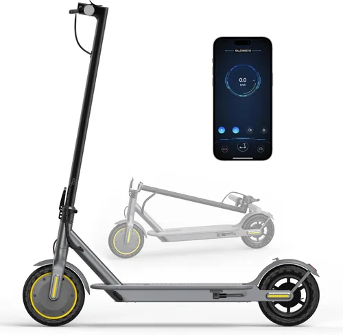 Miniatura 14 de NAVIC Scooter eléctrico para adultos, scooter plegable E con motor potente de 350 W/500 W/750 W, neumáticos sólidos de 8.5 pulgadas/10 pulgadas/14