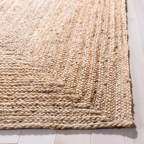Miniatura 4 de SAFAVIEH Alfombra 5x8 - Colección Cape Cod - Marrón Natural, Jute Trenzado Hecho a Mano de Trama Plana (CAP252A)