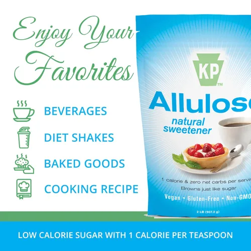 Miniatura 7 de Keystone Pantry - Edulcorante de alulosa, sustitutos de azúcar bajos en calorías y bajos en carbohidratos, sustituto natural del azúcar de alulosa