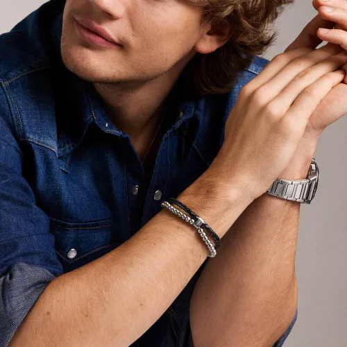 Miniatura 49 de Fossil para Hombre Wellness pulsera de abalorio
