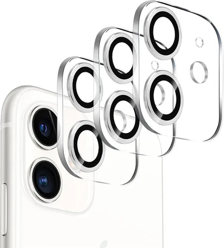 Miniatura 43 de Paquete de 3. Protector de lente de cámara Dengduoduo para iPhone 11 y iPhone 12 Mini, Glitter Bling Sparkle Ultra HD, vidrio templado, dureza 9H