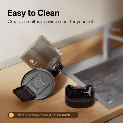 Miniatura 9 de PETULTRA Comedero automático para gatos con cámara: alimentador automático para mascotas WiFi 5G Alimentación cronometrada precisa con video HD