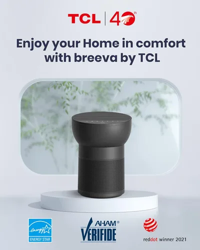 Miniatura 2 de TCL Breeva - Purificadores de aire A2 para dormitorio del hogar con ionizador de hasta 441 pies cuadrados, modo automático, filtro HEPA verdadero