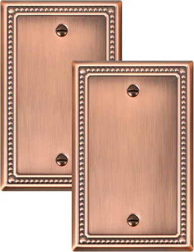 Miniatura 57 de Paquete de 4 placas de cubierta para interruptor de luz de palanca individual, cubiertas decorativas de perlas, placa de pared de metal almendra