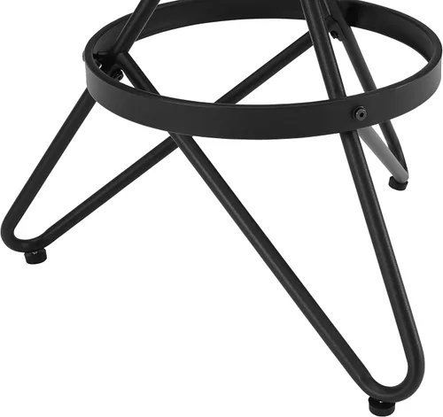 Miniatura 8 de Crosley Furniture Kalen Taburete giratorio de altura ajustable con asiento de madera, marrón/negro mate
