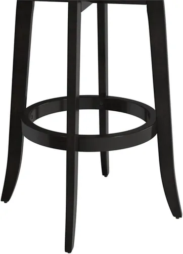 Miniatura 10 de Hillsdale Savana Taburete de cocina de madera, 29.5 pulgadas de alto, negro