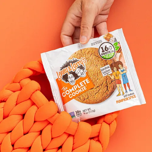 Miniatura 5 de Lenny & Larry's - The Complete Cookie Galleta sabor calabaza con especias, horneado suave, 0.56 onzas de proteína vegetal, vegana, sin OGM