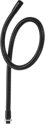 Miniatura 11 de PATIKIL Cuello de cisne universal de 4.7 in/4.7 pulgadas, manguera flexible de metal de rosca fina M10, extensión de tubo de cuello de cisne de Negro