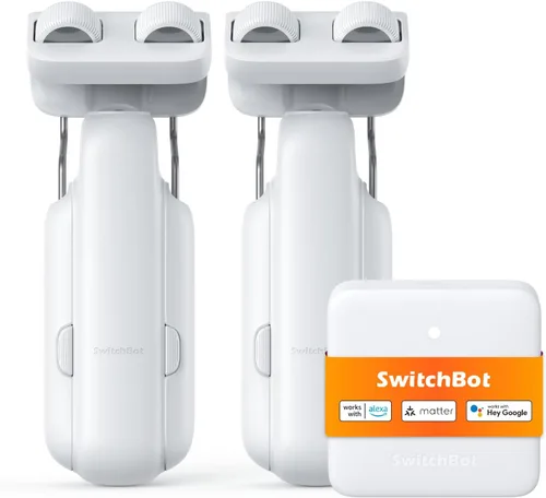 Miniatura 11 de SwitchBot 2025 Automatizador de Cortinas con 3 Barras - Control Remoto Bluetooth, Control WiFi y Smartphone, Desempeño Mejorado, Agrega Hub