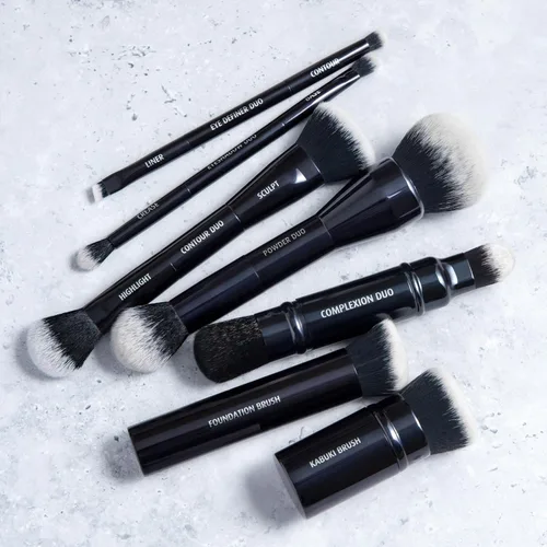 Miniatura 6 de Lune+Aster Eye Definer Duo Brush Brocha de maquillaje de ojos de doble punta para aplicar delineador de ojos, mezcla sombra de ojos. Fabricado