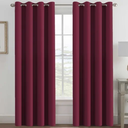 Miniatura 112 de H.VERSAILTEX - Cortinas blackout con aislamiento térmico y ojales en la parte superior, para patios, puertas correderas y división de habitaciones