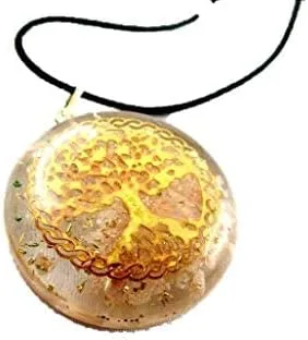 Miniatura 5 de HiJet Colgante de orgón Hermoso árbol de la vida Colgante de orgón Generador de orgón Equilibrio Energía Positiva Armonía Suerte Yoga Meditación