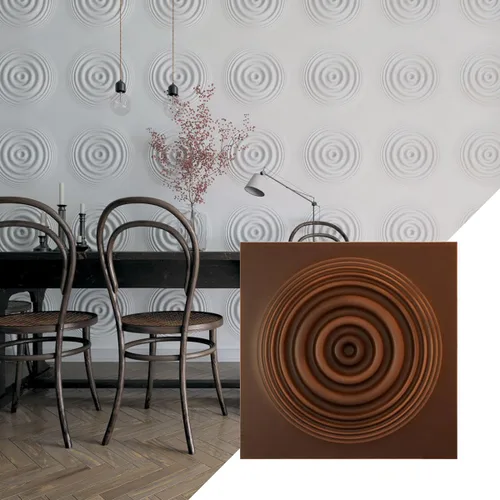 Miniatura 25 de Ekena Millwork 19 5/8 pulgadas de ancho x 19 5/8 pulgadas de alto, Shallow EnduraWall Panel decorativo de pared 3D, carbón