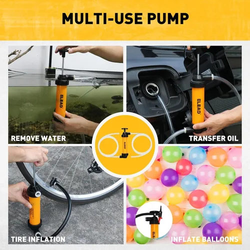 Miniatura 6 de Bomba de sifón de gas para gasolina, bomba de transferencia de líquido multiuso, bombas de sifón de líquido de aceite, herramienta de sifón de Nueva