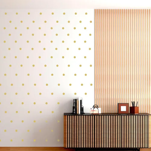 Miniatura 4 de Calcomanías de pared de puntos coloridos, juego de 9 calcomanías para despegar y pegar para habitaciones de niños, guardería y manualidades Plata