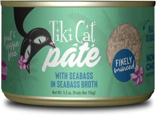 Miniatura 11 de Tiki Cat Luau Pâté, receta de atún y caballa Ahi en consumo de atún, nutrición equilibrada sin granos, comida enlatada húmeda para gatos, para todas