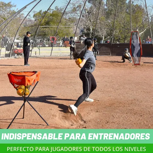 Miniatura 6 de GoSports Paquete de 6 bolas de softball de entrenamiento con peso de 3.82 pulgadas, entrenamiento de golpear y lanzar para todos los niveles