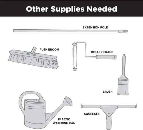Miniatura 8 de Kit de piso para cochera de aspecto metálico de bala de plata Rust-Oleum RockSolid., Paquete de 1