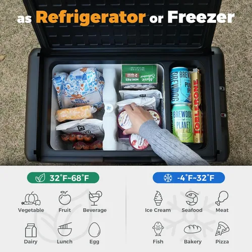Miniatura 6 de Setpower - Hielera, refrigerador y congelador portátil de automóvil de 12 V, 50 horas, 21 cuartos de galón, eléctrica, para vehículos: SUV, RV, van