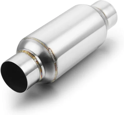 Miniatura 20 de A-KARCK Resonador de Escape de Entrada de 2.0", Resonador de Silenciador Entrada de 2.0" Salida de 2.0" Longitud Total de 14" Acero Inoxidable