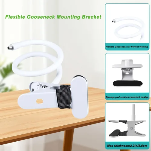 Miniatura 6 de Soporte para monitor de bebé Nanit Pro Smart Baby Monitor y Flex Stand Baby Monitor, HelloBaby HB6550/HB65/HB66/HB248/HB6351/HB40/HB6339, ANMEATE