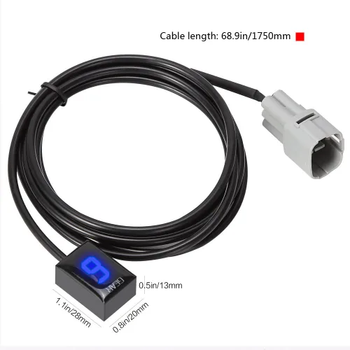 Miniatura 4 de Pantalla led roja con función plug & play con indicador de motor, impermeable, para Suzuki., Azul