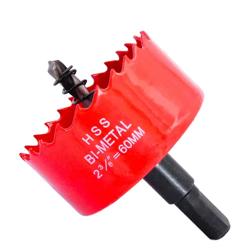 Miniatura 25 de Broca bimetálica para taladro, cortador de orificios HSS con eje para madera y metal