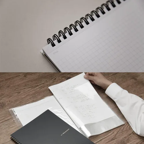Miniatura 9 de Maruman Mnemosyne - Cuaderno rayado A5, 8.27 x 6.34 pulgadas, 80 hojas/160 páginas, diario con rayas universitarias de 0.276 in, páginas perforadas