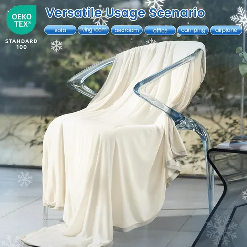 Miniatura 5 de PHF Manta de Tiro de Enfriamiento Doble para Personas que Duermen con Calor, Arc-Chill Q-Max>0.5 con Enfriamiento Doble, Manta de Verano Absorbe