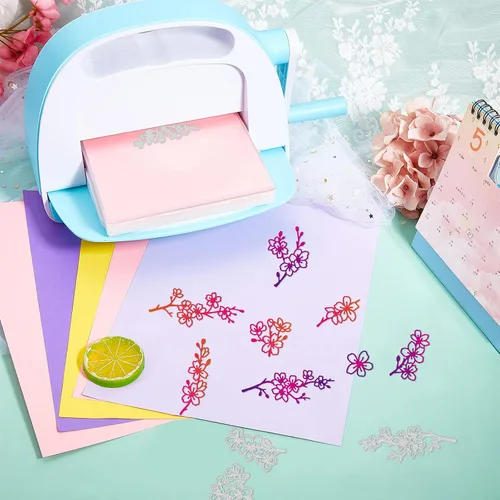 Miniatura 7 de GLOBLELAND Troqueles de corte de flores de cerezo para hacer tarjetas, flores, corte de rama, troqueles para bricolaje, álbumes de recortes, diario