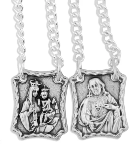 Miniatura 3 de Venerare Escapulario de metal Nuestra Señora del Monte Carmelo