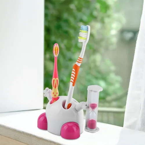 Miniatura 3 de Temporizadores de cepillado de dientes para niños y niños, soporte para cepillo de dientes con temporizador de cuenta regresiva de 3 minutos