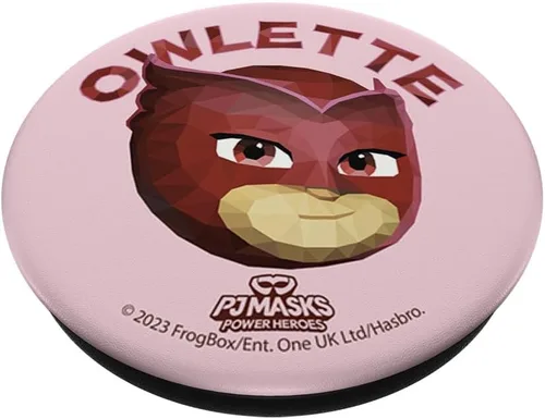 Miniatura 2 de PJ Masks Power Heroes Owlette Smiling Big Face Polígono Logo PopSockets MagSafe PopGrip para iPhone