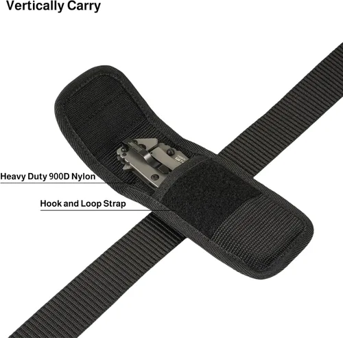 Miniatura 3 de Funda para cuchillo para cinturón, soporte táctico para cuchillo de bolsillo, bolsa de cinturón vertical u horizontal para cuchillo al aire libre