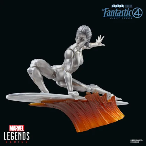 Miniatura 10 de Serie Marvel Legends Silver Surfer, La Primera Película de Los Cuatro Fantásticos: Figura de acción coleccionable de 6 pulgadas