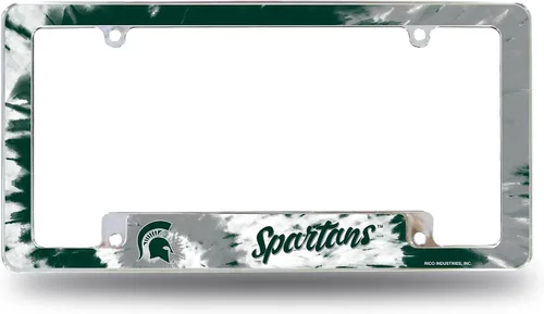 Miniatura 30 de Rico Industries Marco cromado de la NCAA de 12 x 6 pulgadas, marco cromado para placa de automóvil, camión, SUV