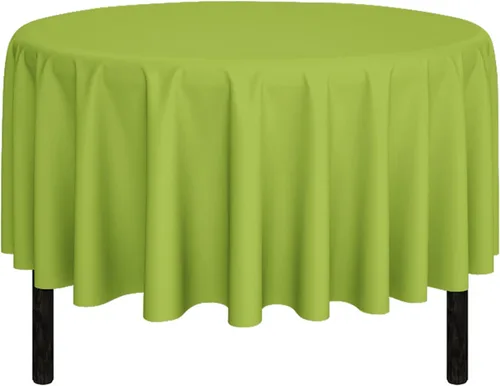 Miniatura 8 de Pomp Mantel Premium de Poliéster de 60" x 84" en Color Amarillo Plátano Tela Fácil de Cuidar, Resistente a Arrugas y Manchas Para Mesa Banana